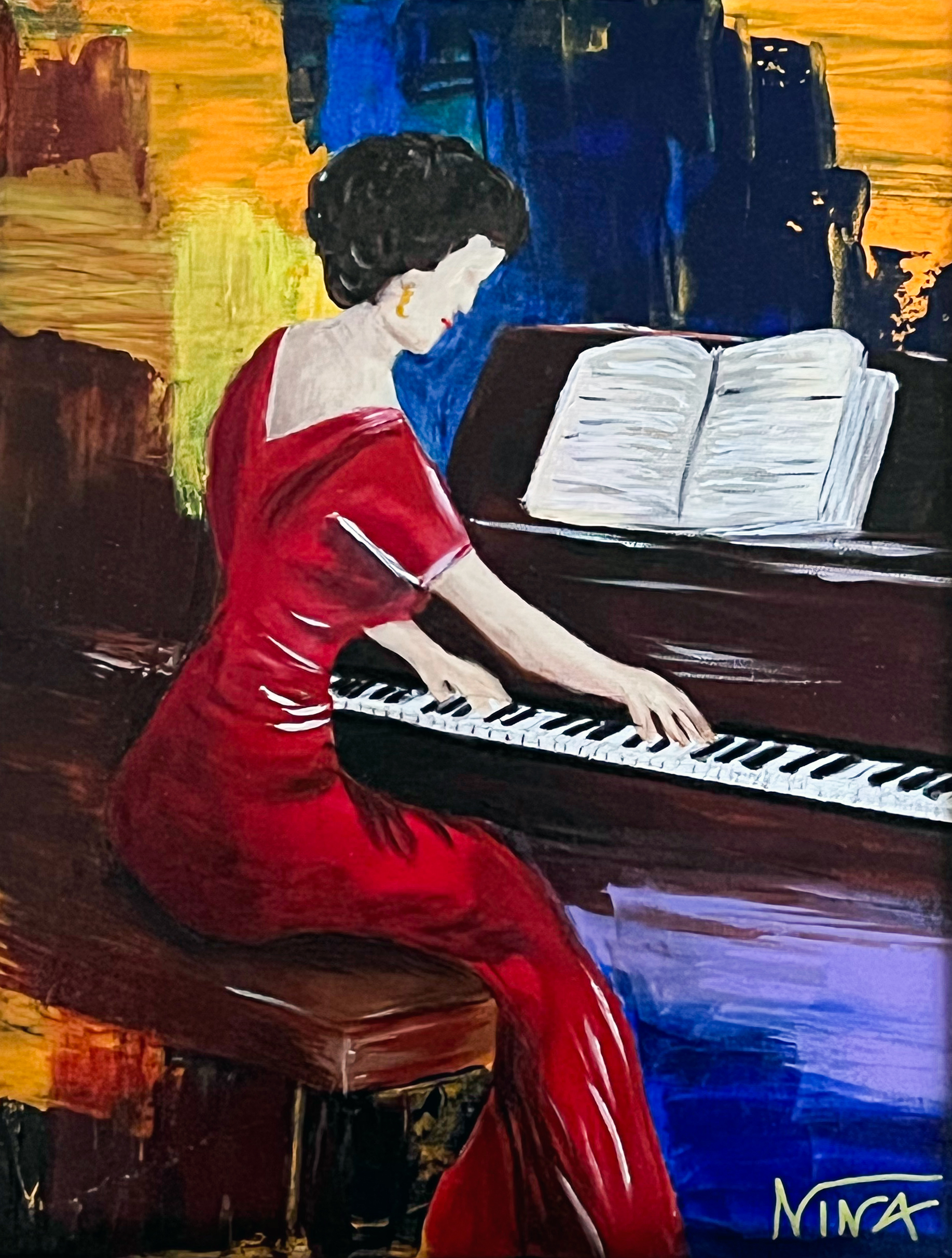 Elaine -- Acrylic on Canvas (14"x11")